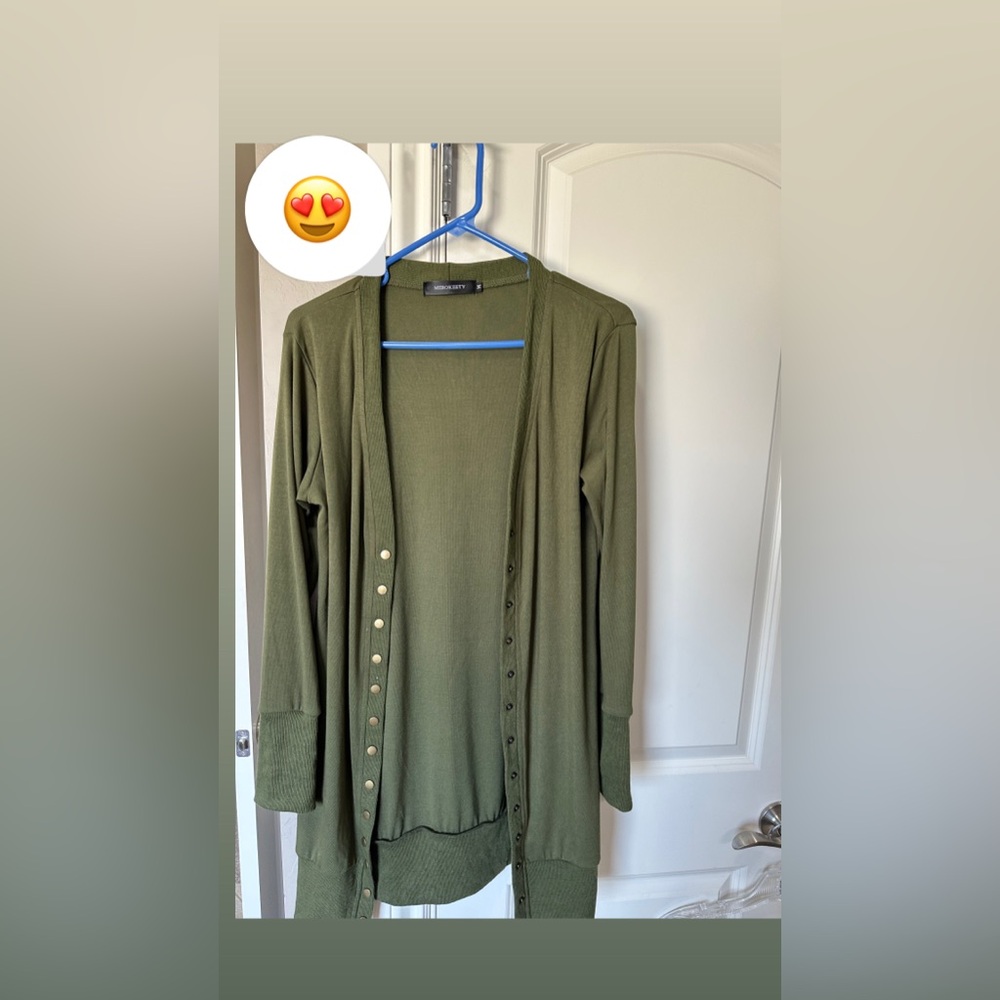 Olive Green Women's Cardigan